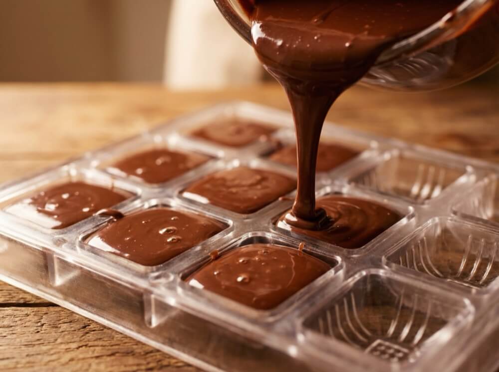 Chocolade gieten
